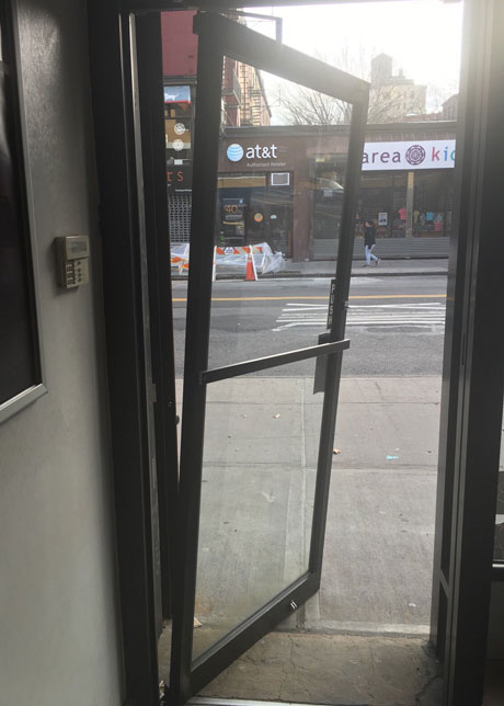 Broken store-front Door shutter repair New York